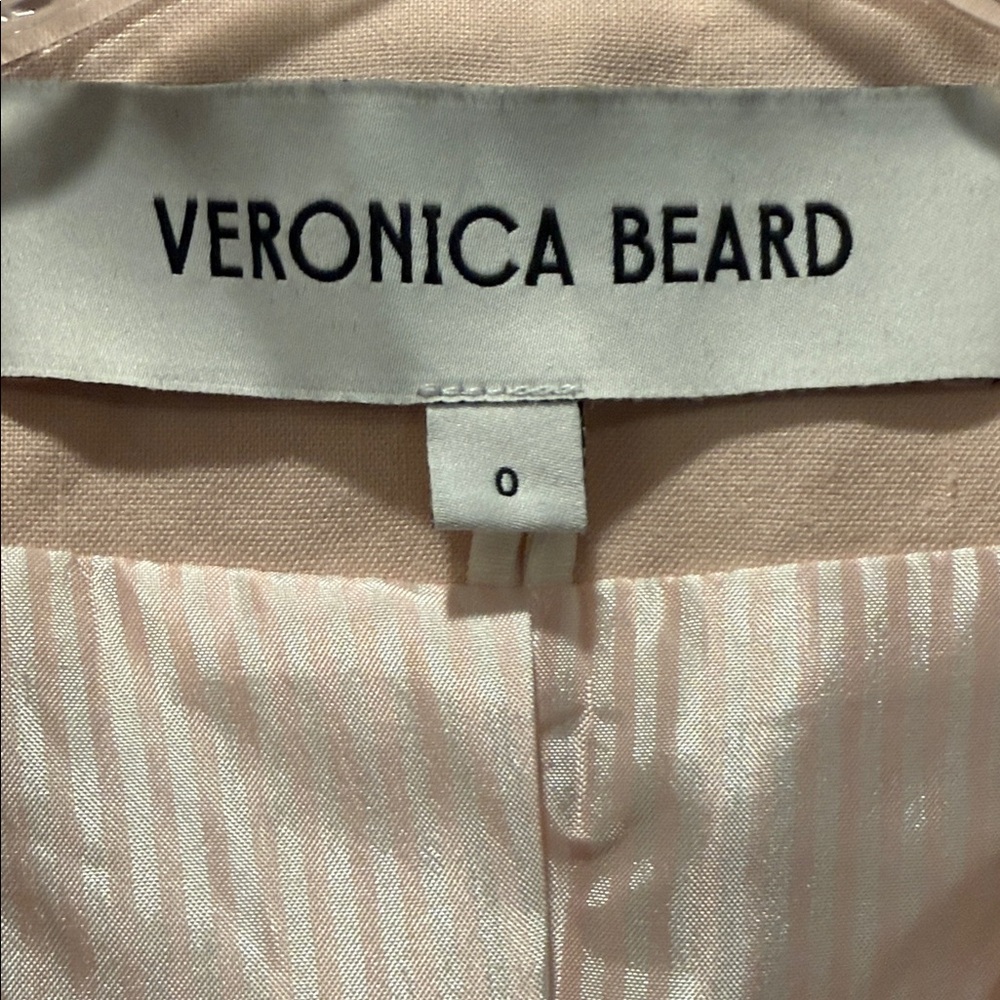Veronica Beard Pink Linen Cutaway Dickey Jacket NWOT - Picture 10 of 11
